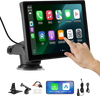 VEVOR Wireless Car Stereo, 9-Inch HD Portable Radio Touch Screen Compatible with Apple CarPlay & Android Auto, CarPlay Screen with Backup Camera, Voice Control, Mirror Link, Bluetooth, GPS Navigation