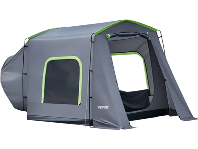 VEVOR Large SUV Tent for 5–9 Person, 10.6 x 8 FT All-Season SUV Tailgate Tent with Ventilated Door & Mesh Windows, PU3000mm Waterproof Dual-Use Car Rear Hatch Tents for Outdoor Camping Hiking