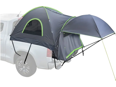 VEVOR Pickup Truck Tent, Fits 5.0-5.2 ft Truck Tents for Camping, Waterproof PU2000 mm 2-3 Person Sleeping Truck Bed Tent, Sturdy Truck Bed Camper Shell with Expandable Awning, Rainfly, Storage Bag