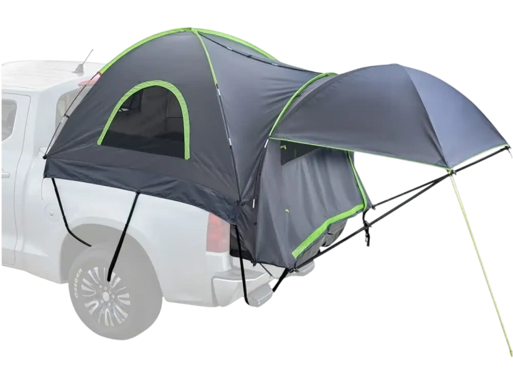 VEVOR Pickup Truck Tent, Fits 5.5-6.0 ft Truck Tents for Camping, Waterproof PU2000 mm 2-3 Person Sleeping Truck Bed Tent, Sturdy Truck Bed Camper Shell with Expandable Awning, Rainfly, Storage Bag