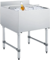 VEVOR Commercial Ice Bin, 79.9 Qt Max Capacity, 24 x 24 x 33 Inch Stainless Steel Ice Chest with Sliding Lid, 24H Long-Lasting Insulation, Cooler Cart Cocktail Unit for Bar Restaurant Pub, NSF
