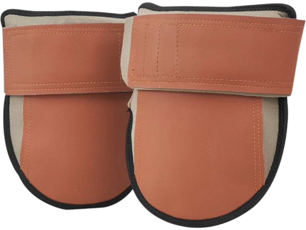 VEVOR Knee Pads for Work, Durable Leather Construction Pads, Machine Washable Work Knee Pads, Easy to Wear and Take off, Extra Thick Knee Support for Gardening Flooring and Cleaning, Black and Brown