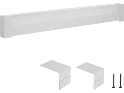 VEVOR Baseboard Heater Covers, Basic Series 5 ft Standard Electric Heating Unit Front Cover for Home Improvement, Heavy-duty Steel, Easy Installation for Bedroom Replacing Old Cover, White
