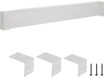 VEVOR Baseboard Heater Covers, Basic Series 6 ft Standard Electric Heating Unit Front Cover for Home Improvement, Heavy-duty Steel, Easy Installation for Bedroom Replacing Old Cover, White