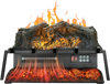 VEVOR Electric Fireplace Log, 23 inch Fireplace Insert Log Heater, with Crackling Sound,Remote Controller, 5 Adjustable Flame Brightness, Timer, Overheat Protection, Thermostat, for Home Decor Black