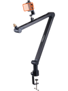 VEVOR Microphone Boom Arm with Desk Mount, 360° Rotatable, Adjustable Mic Stand with 3/8" to 5/8" Adapter Port, for Recording Blue Yeti Hyperx Quadcast Blue Snowball Shure SM7B Audio Technica