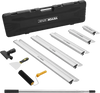 VEVOR Drywall Skimming Blade Set, 10/16/24/32/40 in Skimming Blades + 34-81.6 in Extension Handle Pole, Stainless Steel Knife Professional Skim Coat Tools, for Gyprock/WallBoard/Plasterboard