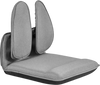 VEVOR Floor Chair, 5 Adjustable Positions Folding Floor Gaming Chair with Ergonomic Back Support, Sturdy Metal Frame with Recycled Foam and Linen Fabric, Multifunctional for Reading, Relaxing, Gray