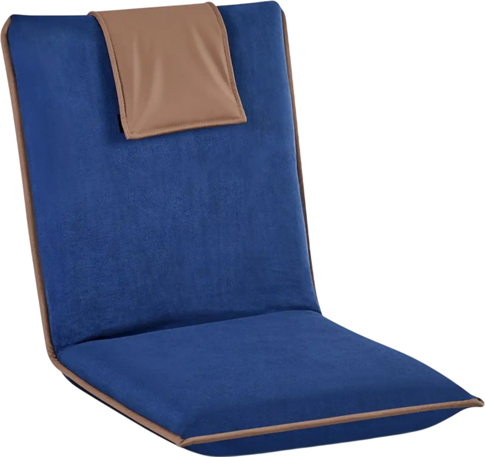Vevor Floor Chair 6-Position Folding Gaming Chair with Back Support Dark Blue New