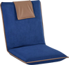 VEVOR Floor Chair, 6 Adjustable Positions Folding Floor Gaming Chair with Back Support, Easy to Carry, Sturdy Metal Frame with Recycled Foam and Suede Fabric Surface, for Reading, Relaxing, Dark Blue