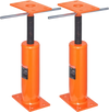 VEVOR House Floor Jacks, 2 Pack, 12"-16" Height Range, 9700 lbs Max Load Capacity Per Unit, Adjustable Support Beam Basement Jack Post Pole for Leveling, Steel Telescoping Jack for Temporary Support