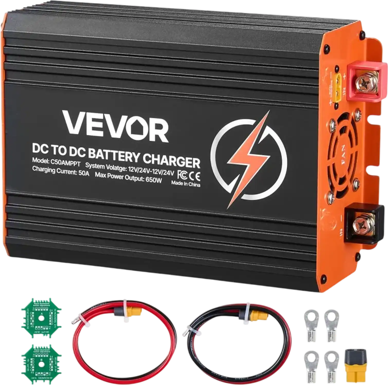 Vevor DC to DC Charger 650W 50A On-Board Battery Charger with MPPT for RV Home Backup New