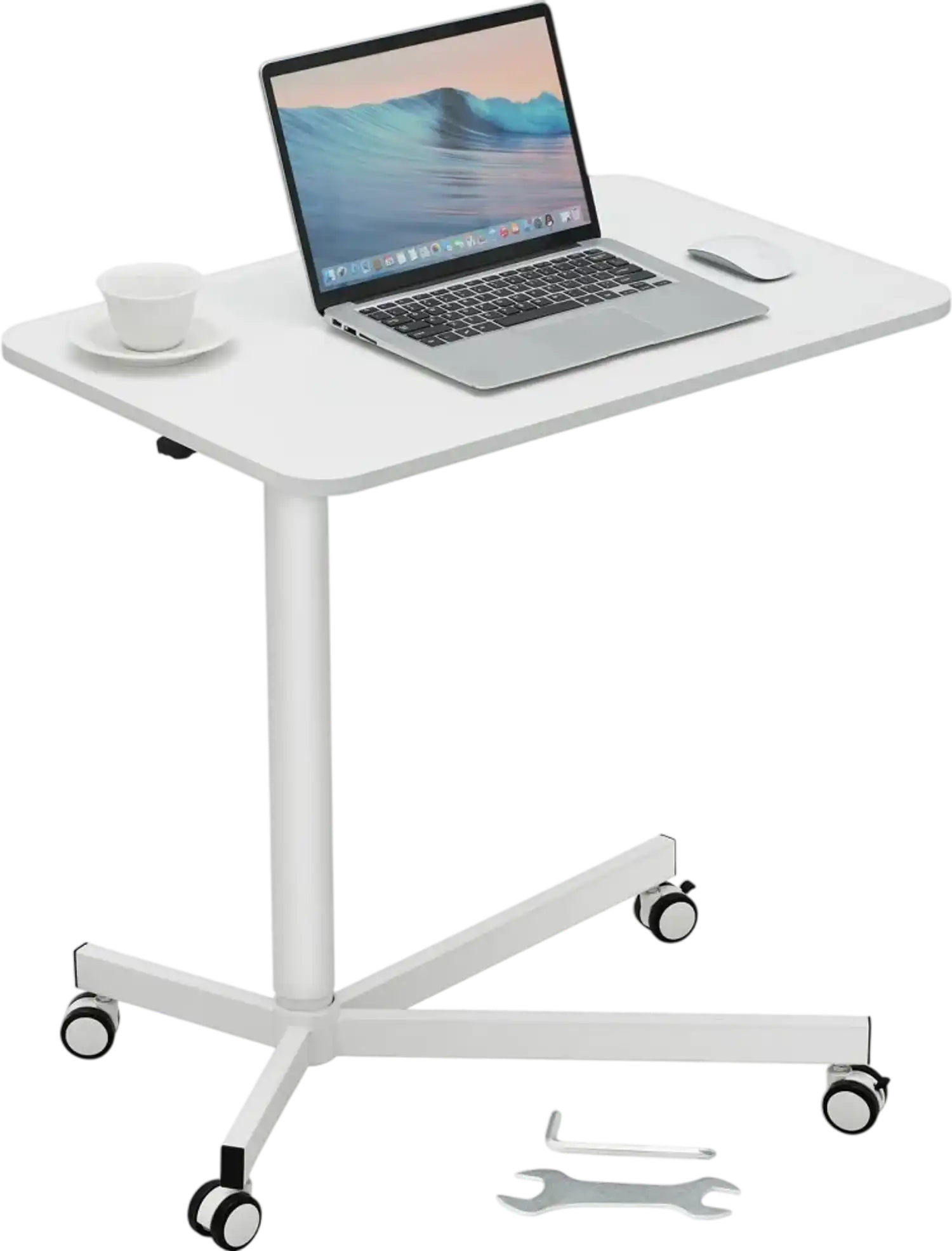 Vevor Mobile Standing Desk Height Adjustable Rolling Laptop Table New