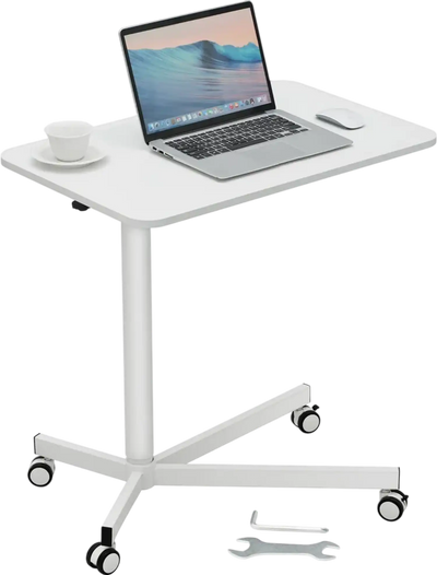 Vevor Mobile Standing Desk Height Adjustable Rolling Laptop Table New