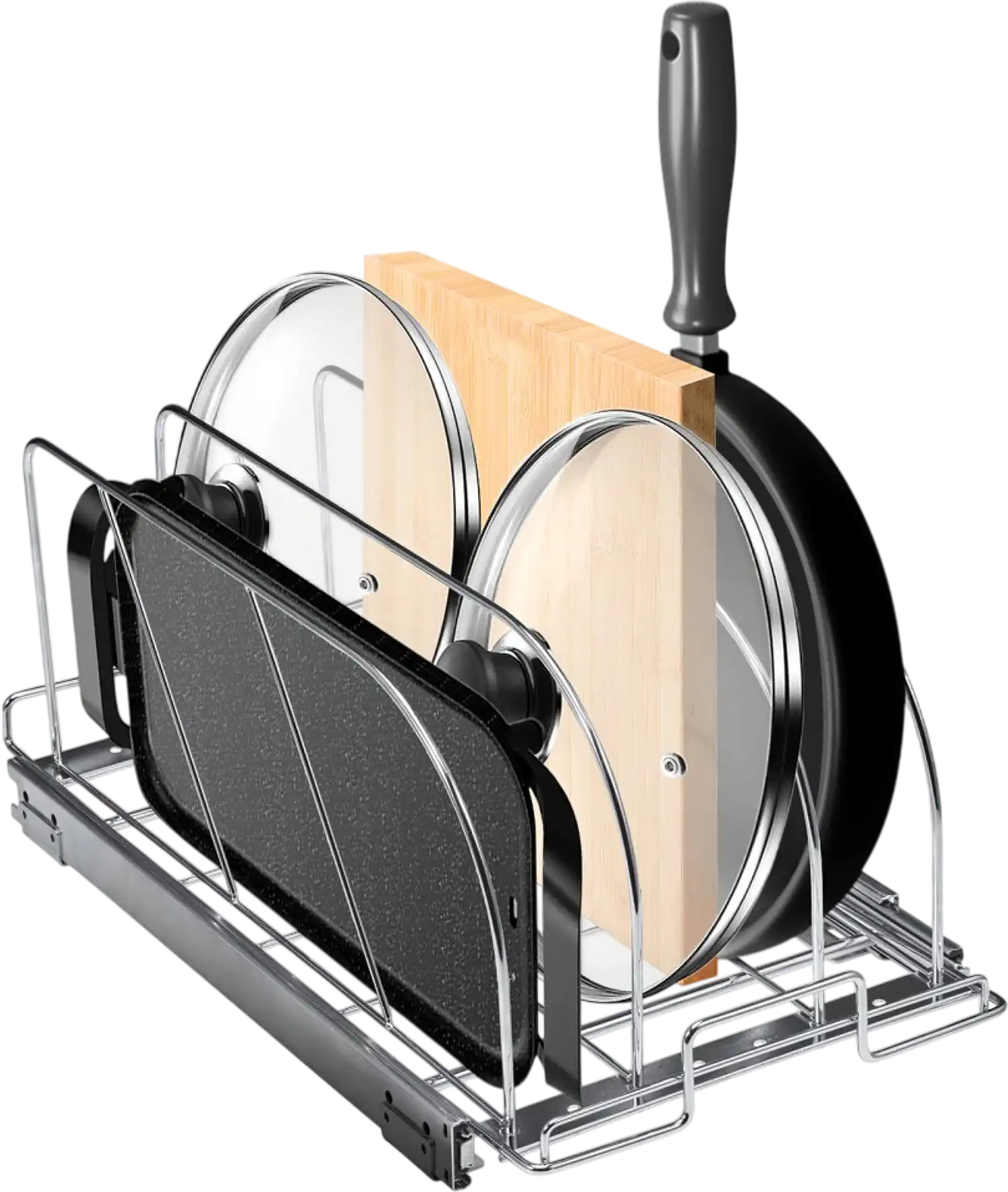 Vevor Pan and Pot Rack Expandable Pull-Out Under Cabinet Organizer 11.7