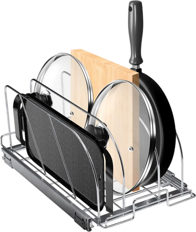 Vevor Pan and Pot Rack Expandable Pull-Out Under Cabinet Organizer 8.5