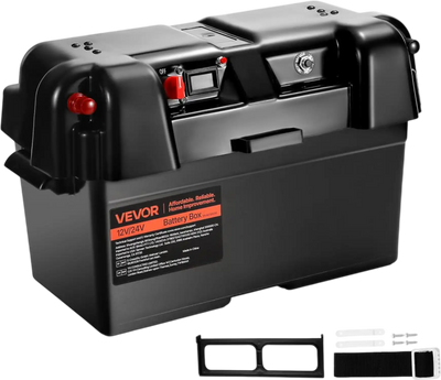 Vevor Battery Box Group 24/27 12V/24V Trolling Motor Marine Case New