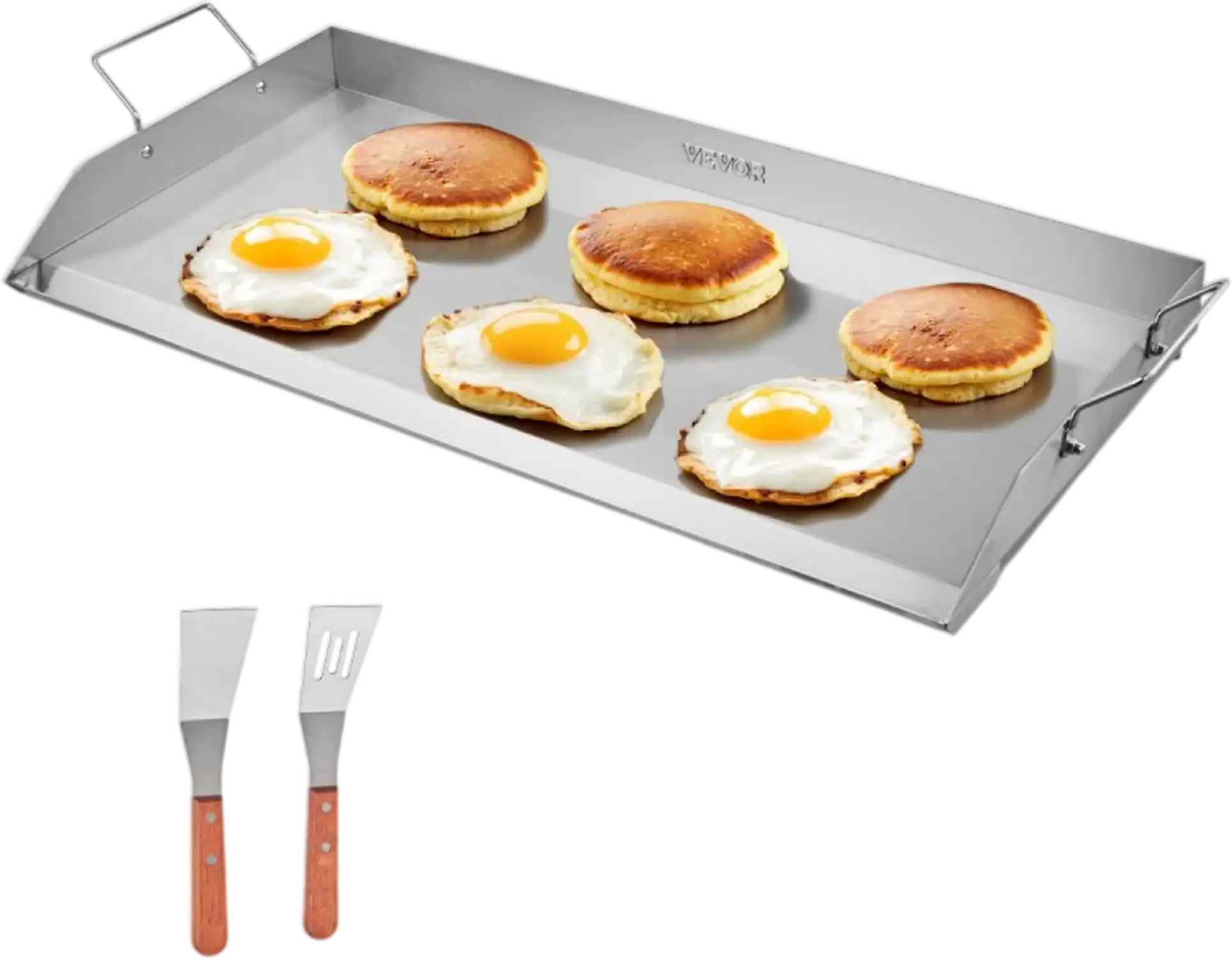 Vevor Griddle Stainless Steel Flat Top BBQ Grill Pan 32