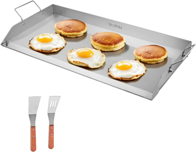 Vevor Griddle Stainless Steel Flat Top BBQ Grill Pan 32