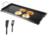 VEVOR Carbon Steel Griddle, 32x14 inch Universal Flat Top Rectangular Plate, Gas Grill Griddle for BBQ Grill, Teppanyaki, Portable Family Cookware with Handle, for Camping Tailgating Party