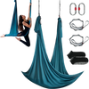 VEVOR Aerial Yoga Hammock & Swing, 5.5 Yards, Aerial Yoga Starter Kit with 100gsm Nylon Fabric, Full Rigging Hardware & Easy Set-up Guide, Antigravity Flying for All Levels Fitness Bodybuilding, Green