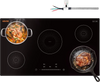 VEVOR Induction Cooktop 36inch 5 Burners Built-in Electric Stove 220V 9200W, Low-Power Continuous Heating, Induction Burner for Kitchen, with 9 Power Levels, LED Touch Screen, and Child Lock