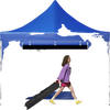 VEVOR Pop Up Canopy Tent, 10 x 10 FT, Outdoor Patio Gazebo Tent with Removable Sidewalls and Wheeled Bag, UV Resistant Waterproof Instant Gazebo Shelter for Party, Garden, Backyard, Blue