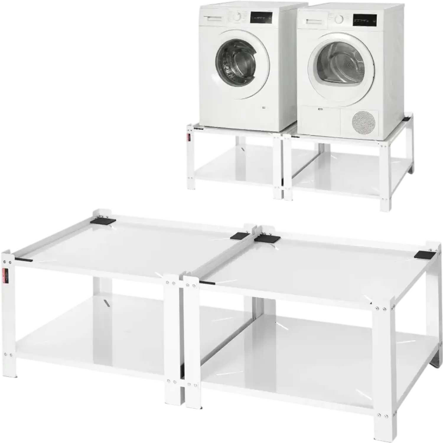 Vevor Laundry Pedestal Washer and Dryer Stand with Storage Shelf 27.5