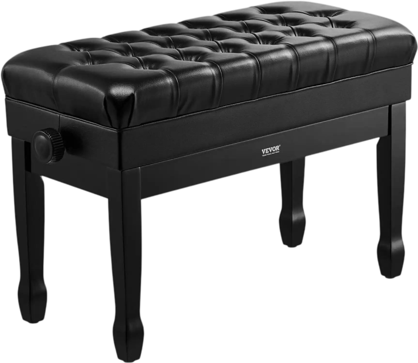 Vevor Piano Bench Adjustable Duet Keyboard Chair with Storage Compartment New