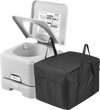 VEVOR Portable Toilet for Camping with Carry Bag, RV Toilet with 3.2 Gal Waste Tank, Push-Button Pressurized Flush Commode, Leak-proof and Odourless Travel Toilet for Adults Kids Camping Car