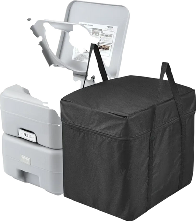 Vevor Portable Toilet Camping Porta Potty with Carry Bag 5.3 Gal Waste Tank 3.2 Gal Flush Tank New