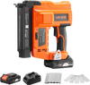 VEVOR 2-in-1 Cordless Brad Nailer, 18 Gauge, 20V Battery Powered Nail Gun and Staple Gun, with 500 pcs Nails, 500 pcs Staples, 2.0 Ah Li-ion Battery and Charger, for Home Improvement, Woodworking