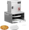 VEVOR Electric Pizza Dough Press Machine, 6 inch Pizza Pastry Press Plate, Stainless Steel Bread Presser, Adjustable Thickness Commercial Forming Machine, with 100 Pcs Parchment Paper