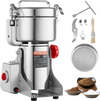 VEVOR 1000g Electric Grain Mill Grinder, High Speed 3000W Commercial Spice Grinders, Stainless Steel Pulverizer Powder Machine, for Dry Grains Spices Cereals Coffee Corn Pepper, Swing Type