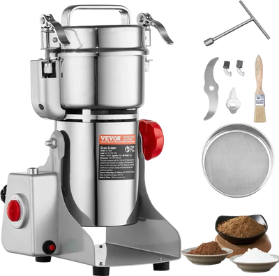 Vevor Grain Grinder 300g Electric 1500W High-Speed Swing Spice Mill New