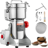 VEVOR 500g Electric Grain Mill Grinder, High Speed 2000W Commercial Spice Grinders, Stainless Steel Pulverizer Powder Machine, for Dry Grains Spices Cereals Coffee Corn Pepper, Swing Type