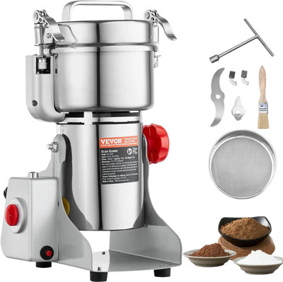 Vevor Grain Mill Grinder 500g 2000W High-Speed Swing Type New
