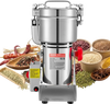 VEVOR 500g Electric Grain Mill Grinder, 2000W 28000RPM High Speed Spice Corn Dry Grinding Machine, Stainless Steel Pulverizer Powder Machine for Dried Grains Coffee Beans Spices Nuts (270° Swing Type)