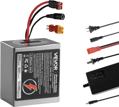 Vevor Electric Scooter Battery 24V 8Ah Lithium Battery Pack New