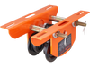 VEVOR Electric Hoist Manual Trolley, 1100 lbs/0.5 Ton Capacity for PA200 PA250 PA300 PA400 PA500, Push Beam Trolley with Dual Wheels, 2.36"-4.72" Adjustable Flange Width for Straight Curved I Beam
