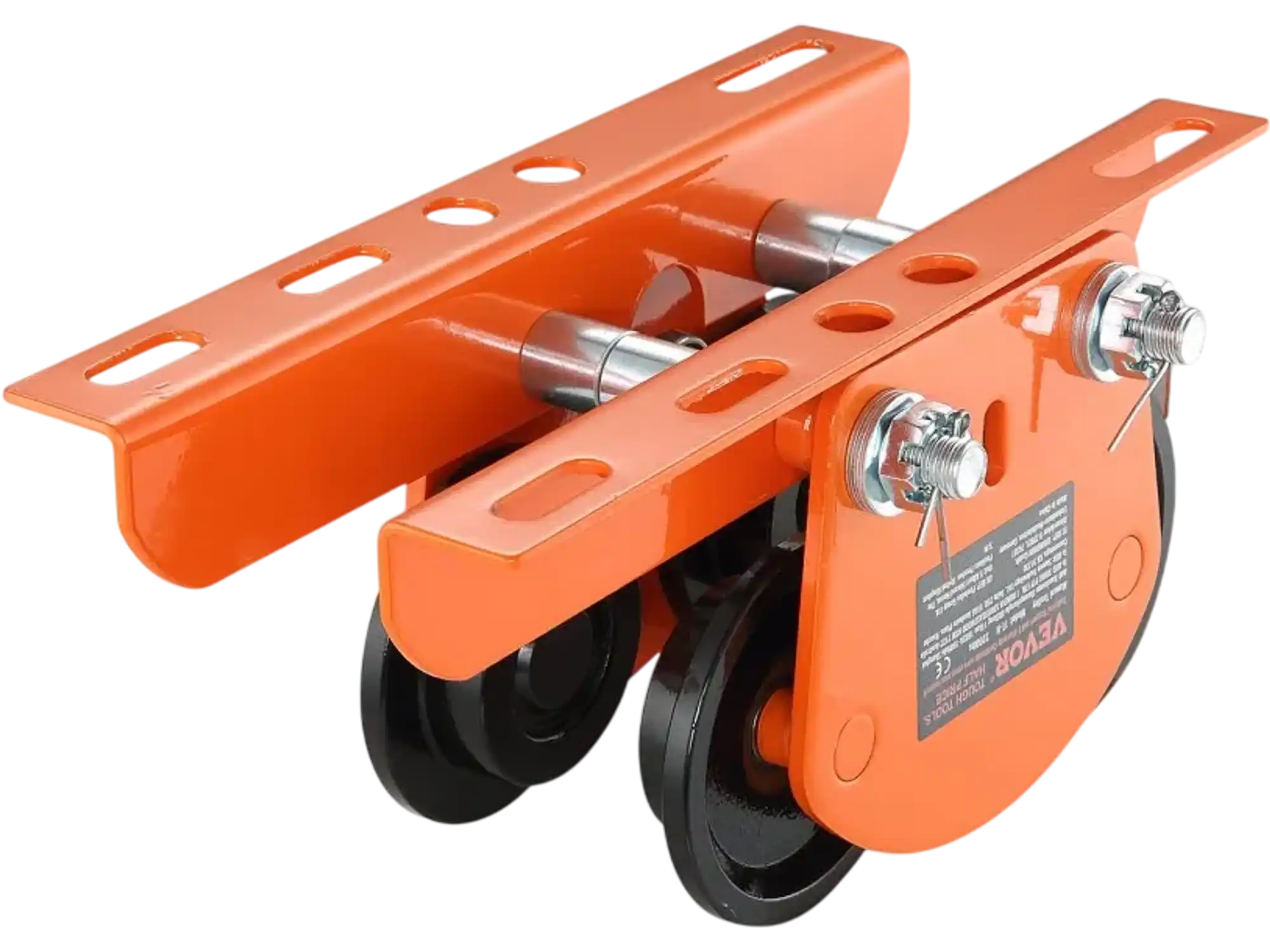 Vevor Manual Trolley 1 Ton Push Beam Hoist for Straight and Curved I-Beams New
