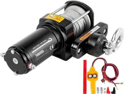 Vevor Winch 3,000 lbs 12V Electric Truck Winch with Steel Cable and Wireless Remote New