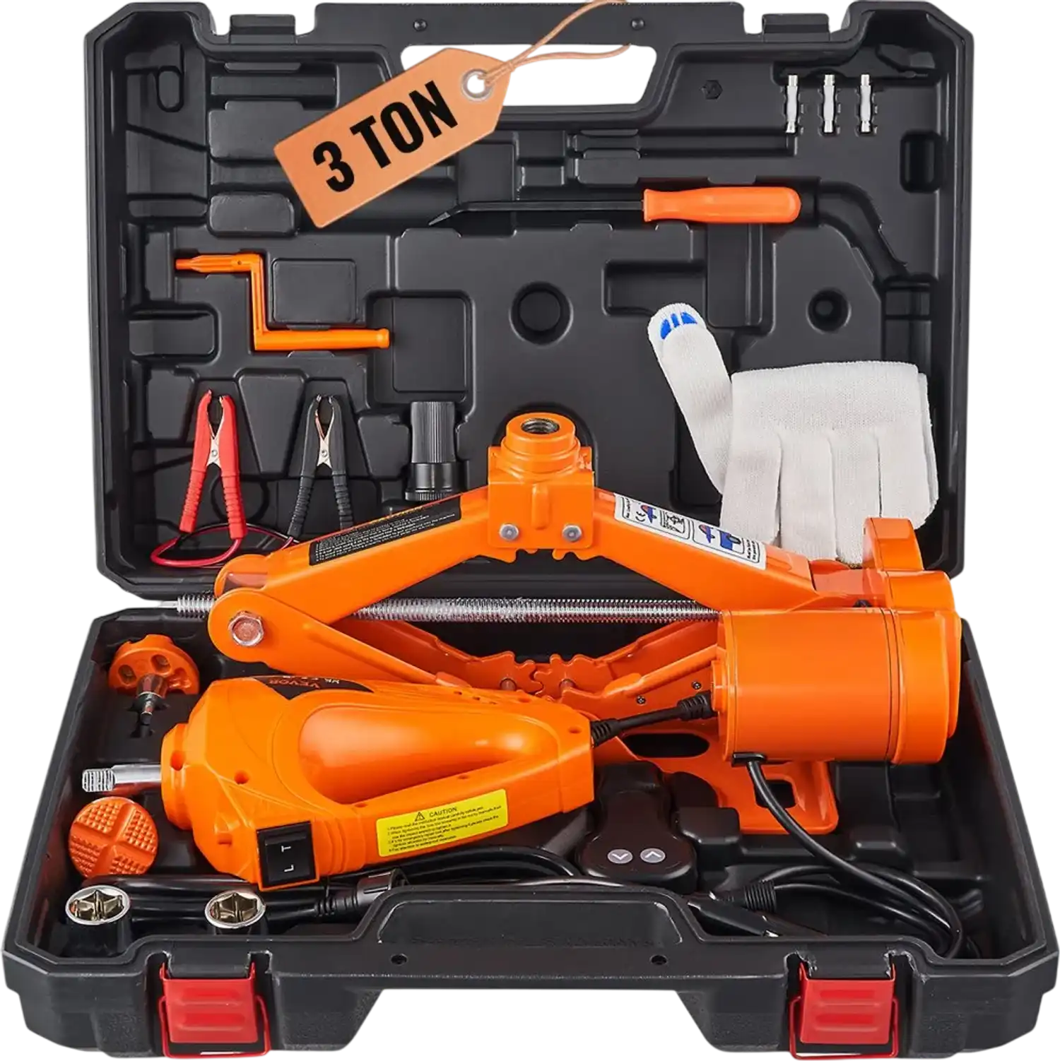 Vevor Scissor Jack 3-Ton Electric Car Jack Kit with Impact Wrench New