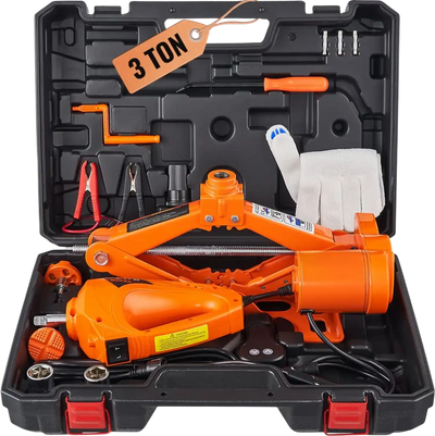 Vevor Scissor Jack 3-Ton Electric Car Jack Kit with Impact Wrench New
