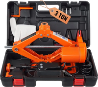 VEVOR Electric Car Jack, 3 Tons /6600 lbs Scissor Jack, 12V Electric Automatic Jack with Double Saddles and Remote Control, Portable Car Jack for Sedan, SUV, Truck Tire Change