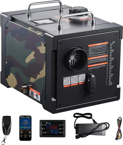 VEVOR Diesel Heater, 8KW, DC 12V/24V, All in One Portable Diesel Air Heater with Bluetooth APP Control, Remote Control and LCD Screen, 1.9 Gal Fuel Tank for Trucks, Vans, RVs, Campers, and Garages