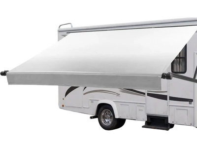 Vevor Electric Retractable RV Awning Motorized Complete Kit 21' Gradient Gray New