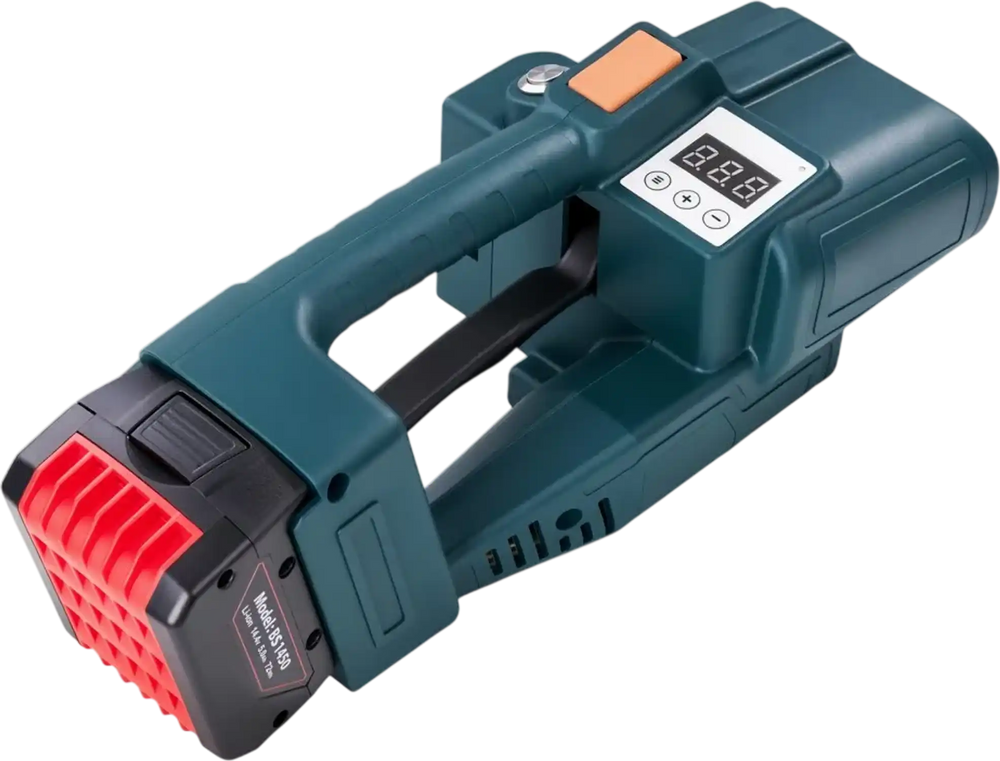 VEVOR Electric Strapping Machine 0.51-0.63 in PP/PET Straps Digital Display, for Packaging Boxes & Pallets, Portable Automatic Banding Tool with 2 x 5000mAh Batteries, Battery-Powered Strapping Tool