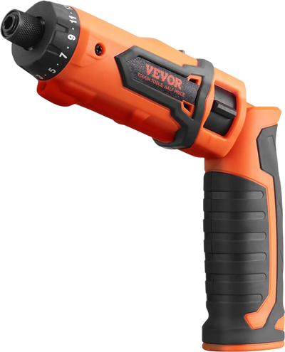 Vevor Electric Screwdriver 4V Cordless Rechargeable Set with LED Light and Dual-Position Handle New
