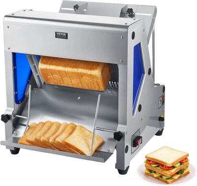 Vevor Bread Slicer Electric Countertop 12 mm Commercial Bread Cutting Machine New